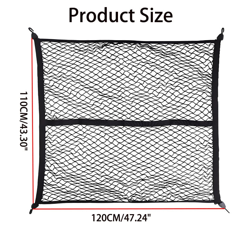 Cargo Net Truck Bed Net – Heavy-Duty Bungee Cargo Organiser Net
