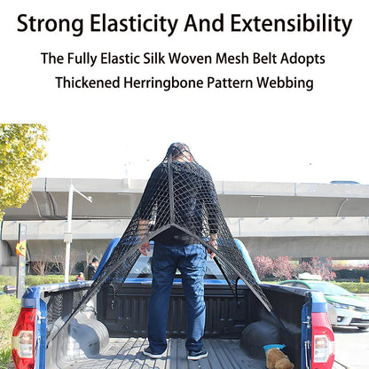 Cargo Net Truck Bed Net – Heavy-Duty Bungee Cargo Organiser Net