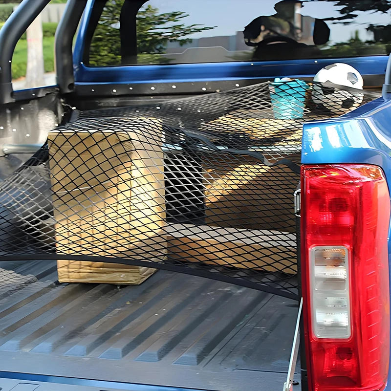 Cargo Net Truck Bed Net – Heavy-Duty Bungee Cargo Organiser Net