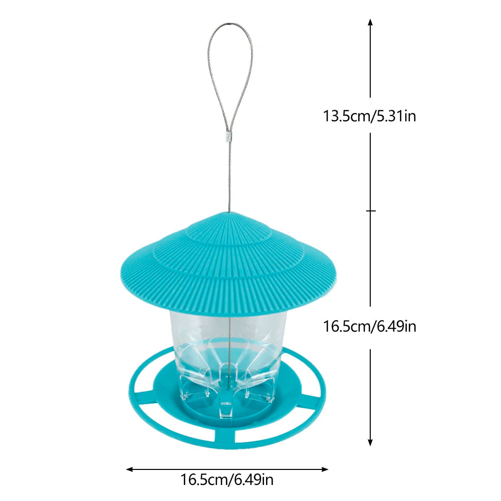Hanging Bird Feeder with Automatic Seed Dispenser – Outdoor Wild Bird Feeding Station
