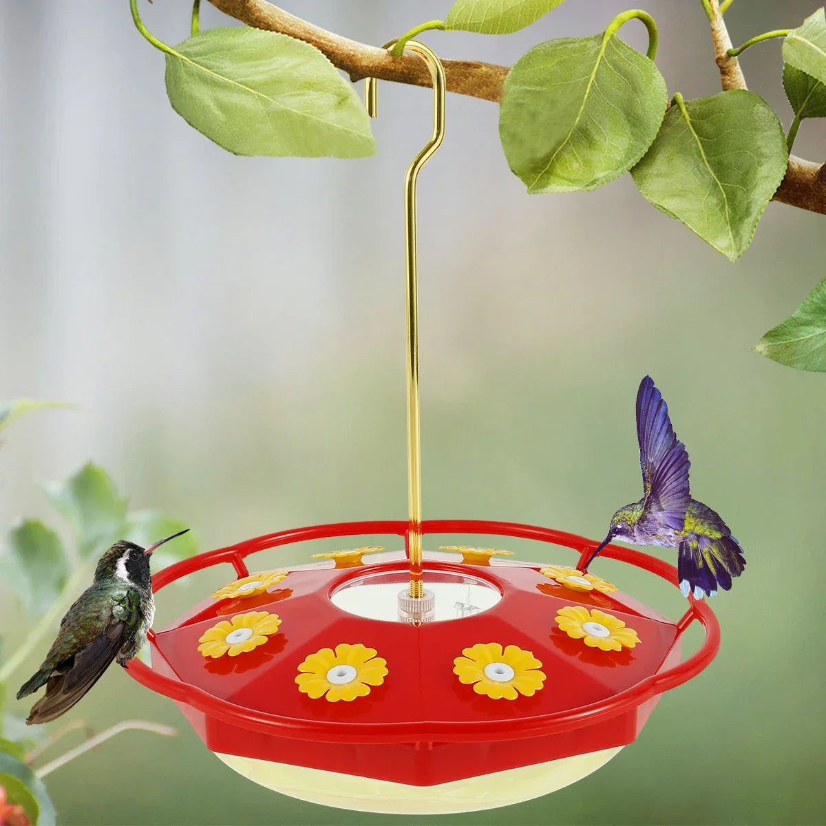Flower-Shaped Hummingbird Feeder – Decorative Outdoor Bird Feeding Station