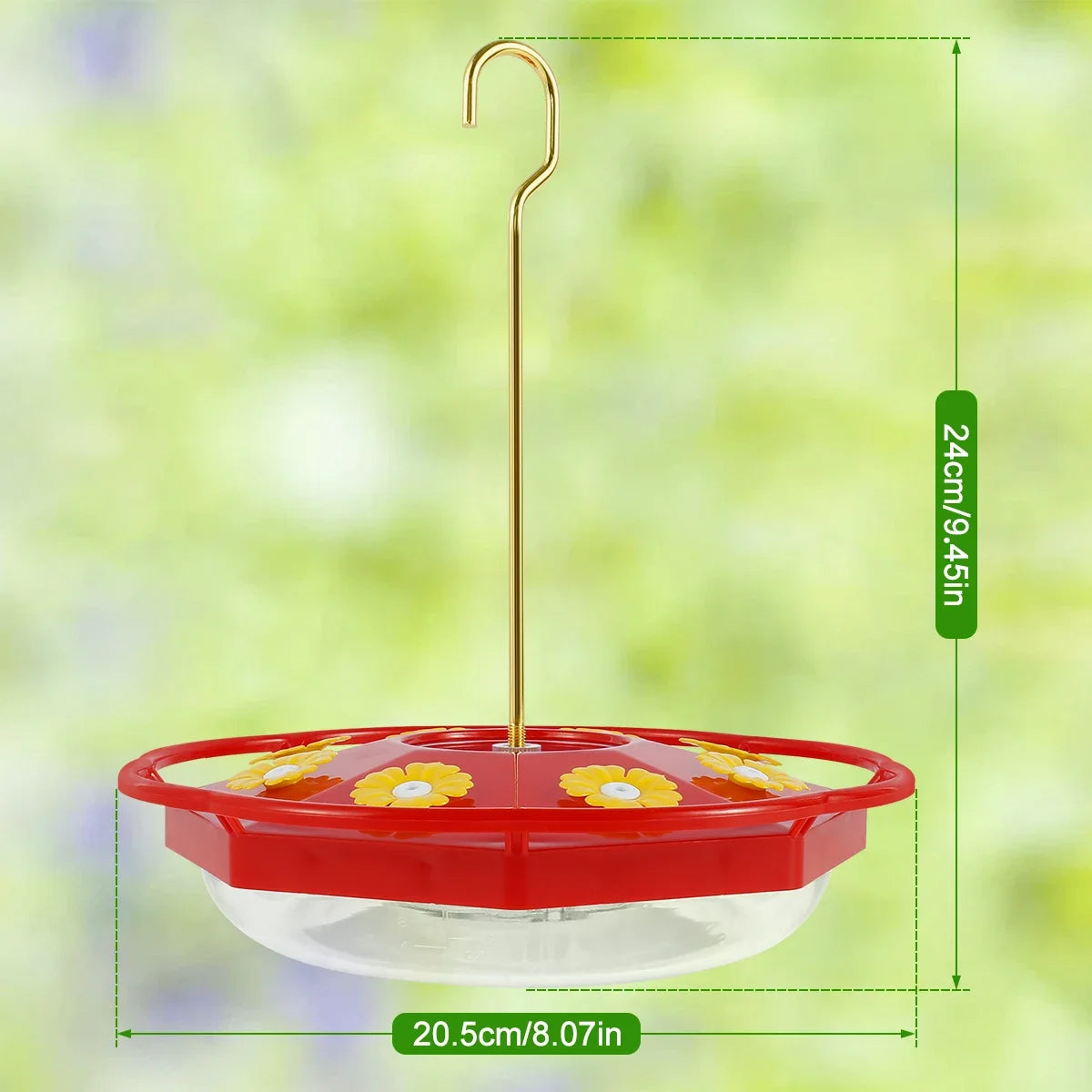 Flower-Shaped Hummingbird Feeder – Decorative Outdoor Bird Feeding Station