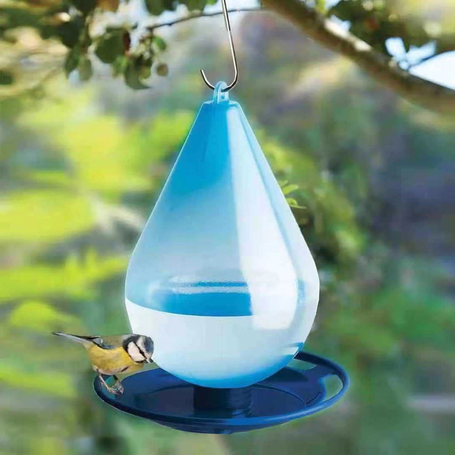 Raindrop Wild Bird Water Feeder – Outdoor Garden Drip Bird Bath Feeder
