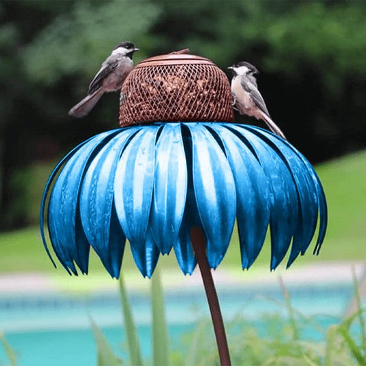 Coneflower Decorative Bird Feeder – Outdoor Garden Wild Bird Feeder