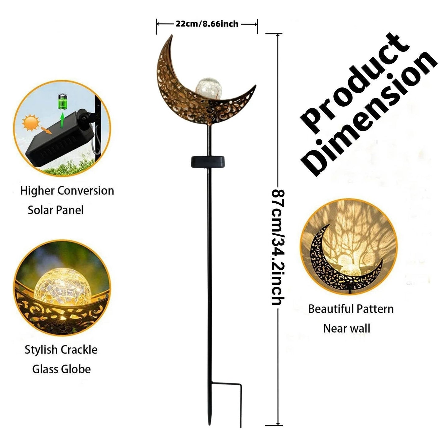 Outdoor LED Garden Decoration Light – Solar Powered Colour-Changing Yard Light