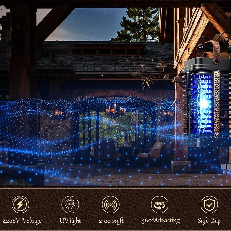 Outdoor Electric Bug Zapper & Fly Killer – UV Mosquito Trap Light