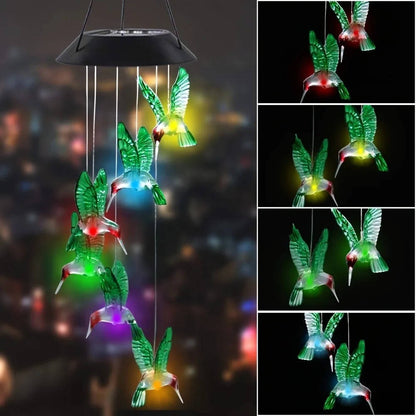 Solar Powered Wind Chimes – Outdoor Garden Decorative Light Chime