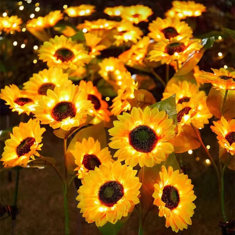 Solar Sunflower Garden Stake Light – Decorative Outdoor LED Flower Light