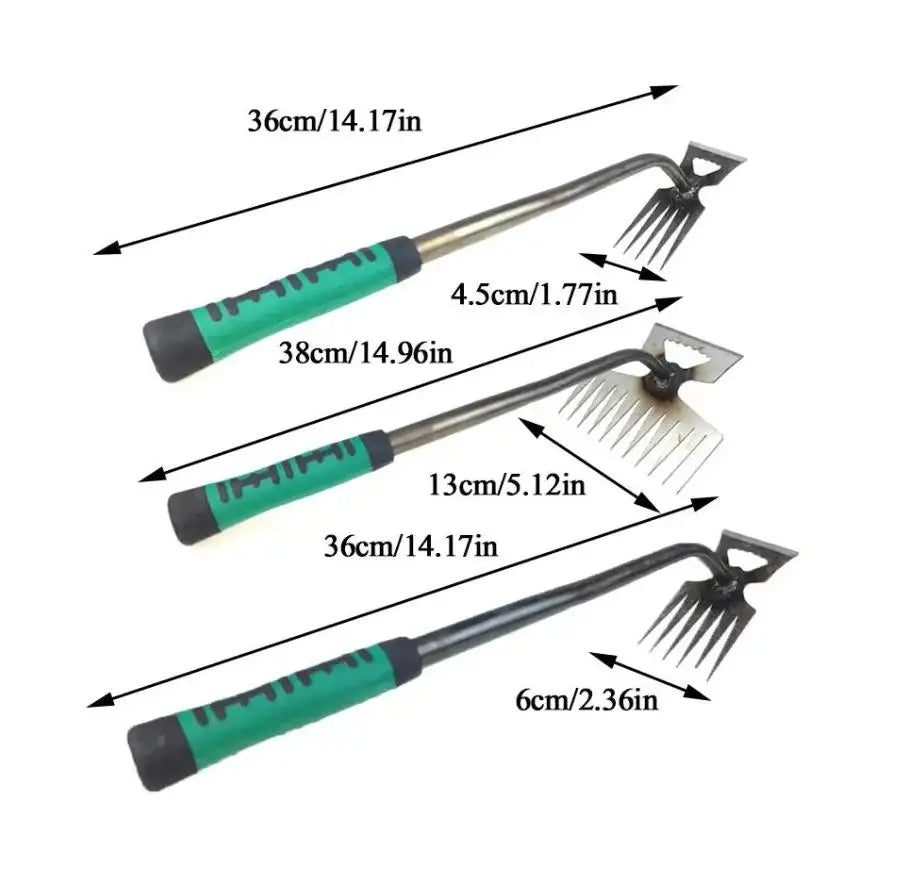 Heavy-Duty Stand-Up Weed Puller – No-Bend Root Removal Garden Tool
