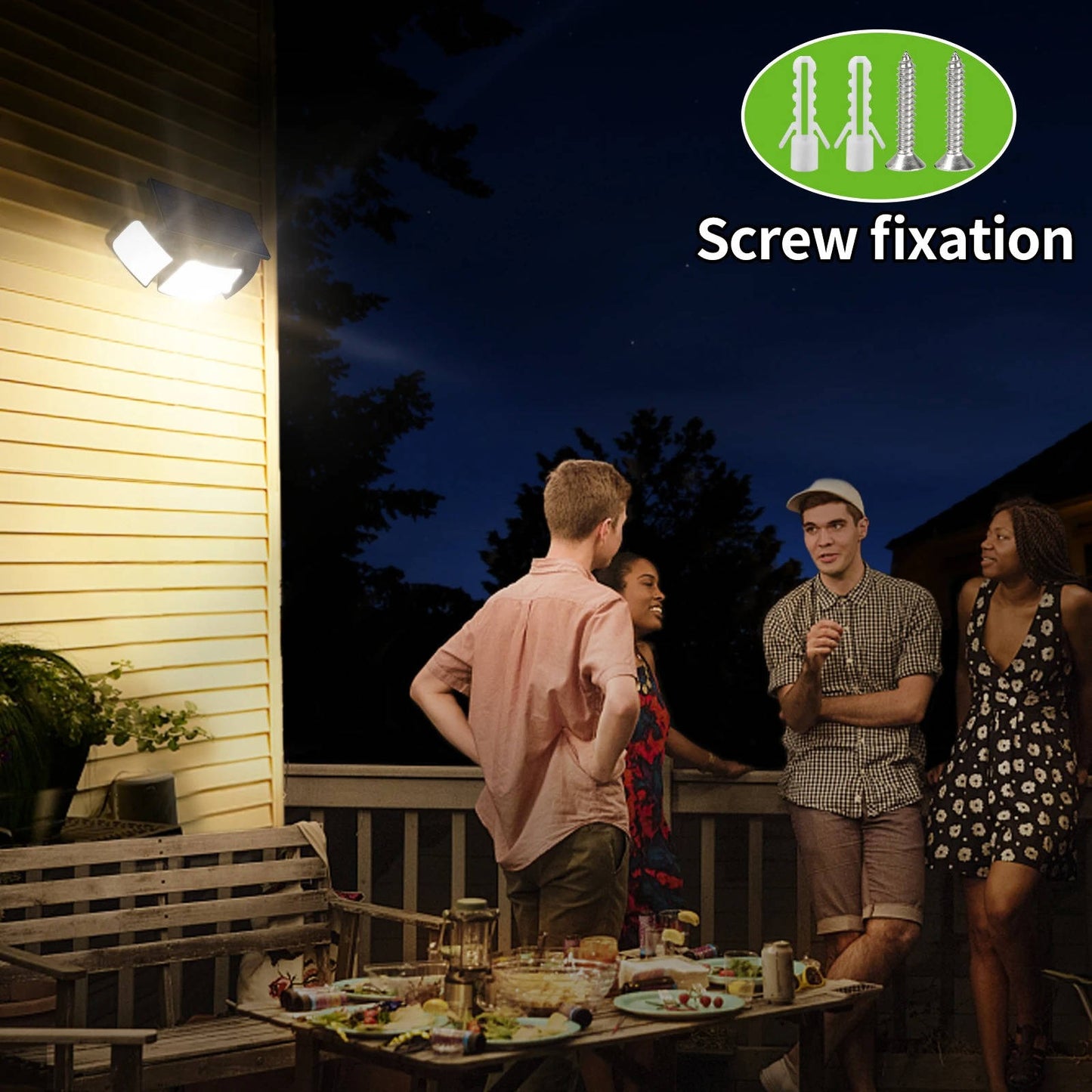 Solar Powered Flood Light with Motion Sensor – Bright Outdoor Security Light