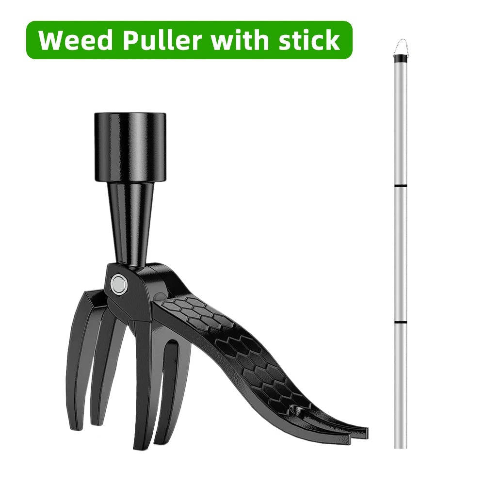 Stand-Up Weed Puller Tool – No-Bend Root Removal Garden Weeder