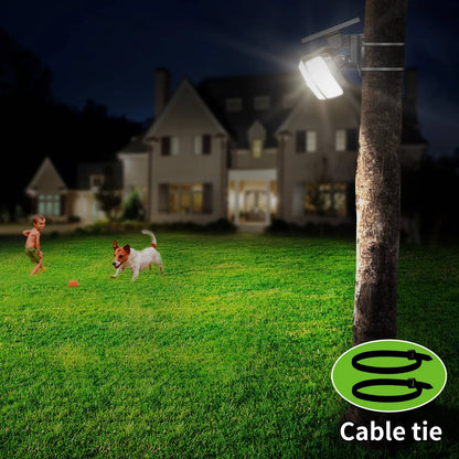 Solar Powered Flood Light with Motion Sensor – Bright Outdoor Security Light