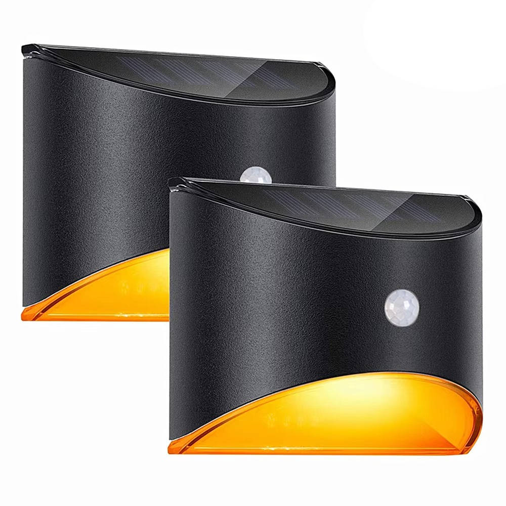 Outdoor Fence & Stair Lights with Motion Sensor – Solar LED Step Light
