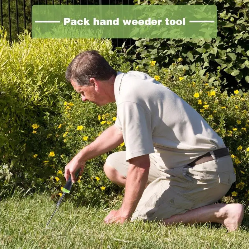 Ergonomic Stand-Up Weed Puller – No-Bend Root Removal Garden Tool