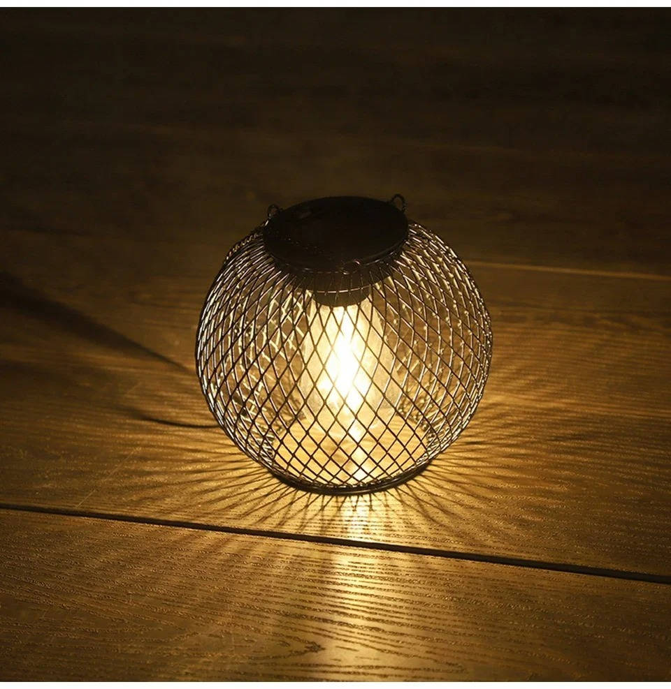 Outdoor Solar Hanging Lantern – Vintage Style Garden Patio Solar Lamp