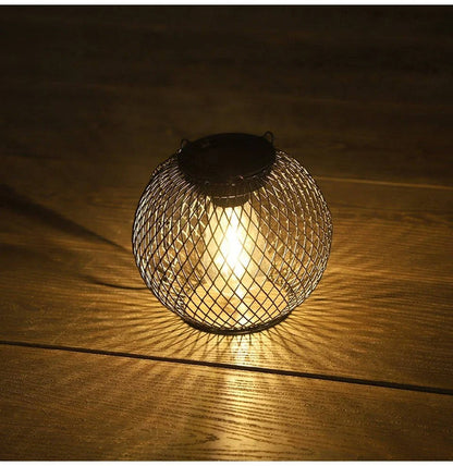Outdoor Solar Hanging Lantern – Vintage Style Garden Patio Solar Lamp