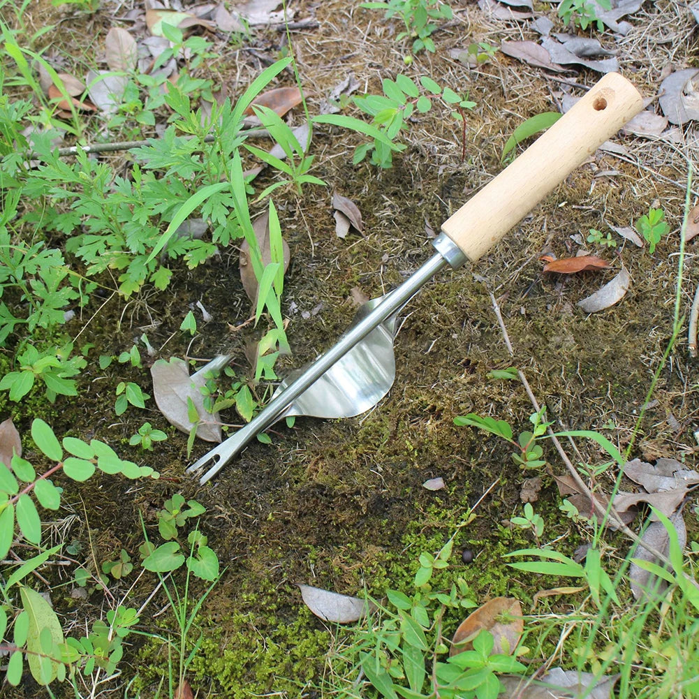 V-Shaped Long Handle Weed Puller – Stand-Up Root Remover Garden Tool