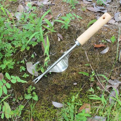 V-Shaped Long Handle Weed Puller – Stand-Up Root Remover Garden Tool