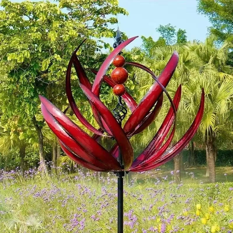 Decorative Metal Wind Spinner – Kinetic Outdoor Garden Art Decoration