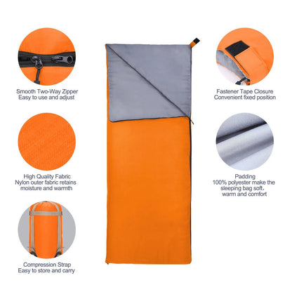 Adult Sleeping Bag – Lightweight Warm Camping & Outdoor Sleeping Bag
