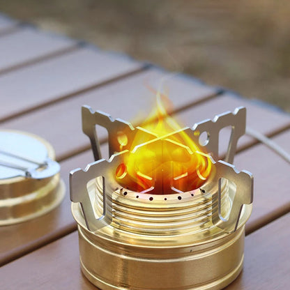 Mini Portable Alloy Camping Stove – Lightweight Foldable Outdoor Cooking Stove