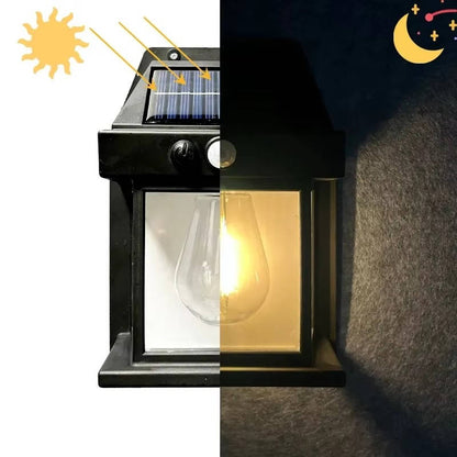 Solar Wall Lamp 2-Pack – Outdoor Waterproof LED Garden Security Light