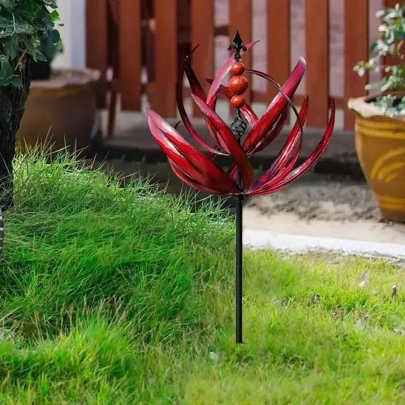 Decorative Metal Wind Spinner – Kinetic Outdoor Garden Art Decoration