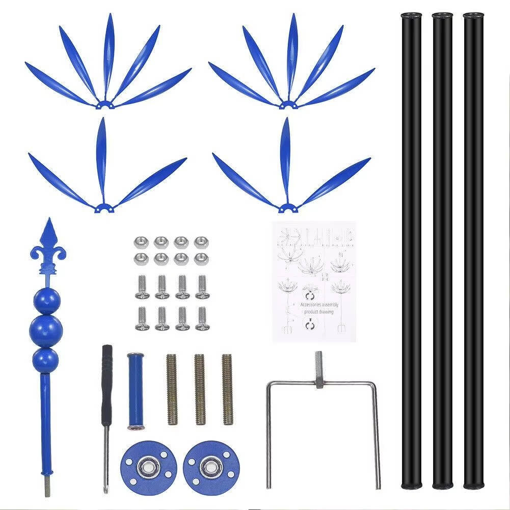 Decorative Metal Wind Spinner – Kinetic Outdoor Garden Art Decoration