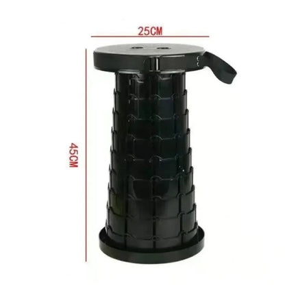 Collapsible Telescopic Folding Stool – Portable Lightweight Camping Seat