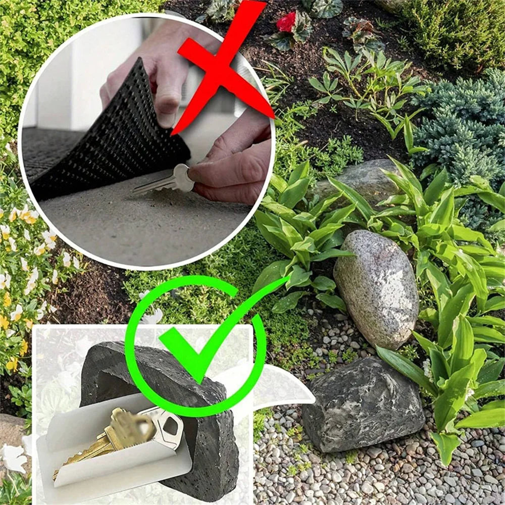 Outdoor Hidden Key Lock Box – Weatherproof Secure Key Safe Storage Box