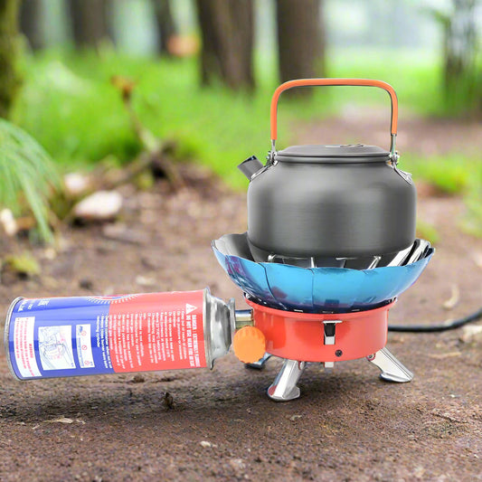 Windproof Outdoor Camping Stove – Portable Folding Gas Camping Cooker