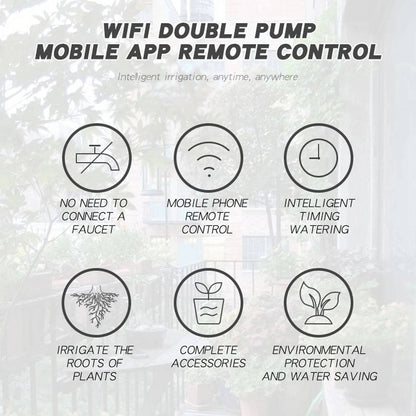 WiFi Smart Automatic Plant Waterer – Self-Watering System for up to 20 Pots