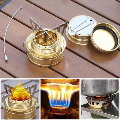 Mini Portable Alloy Camping Stove – Lightweight Foldable Outdoor Cooking Stove