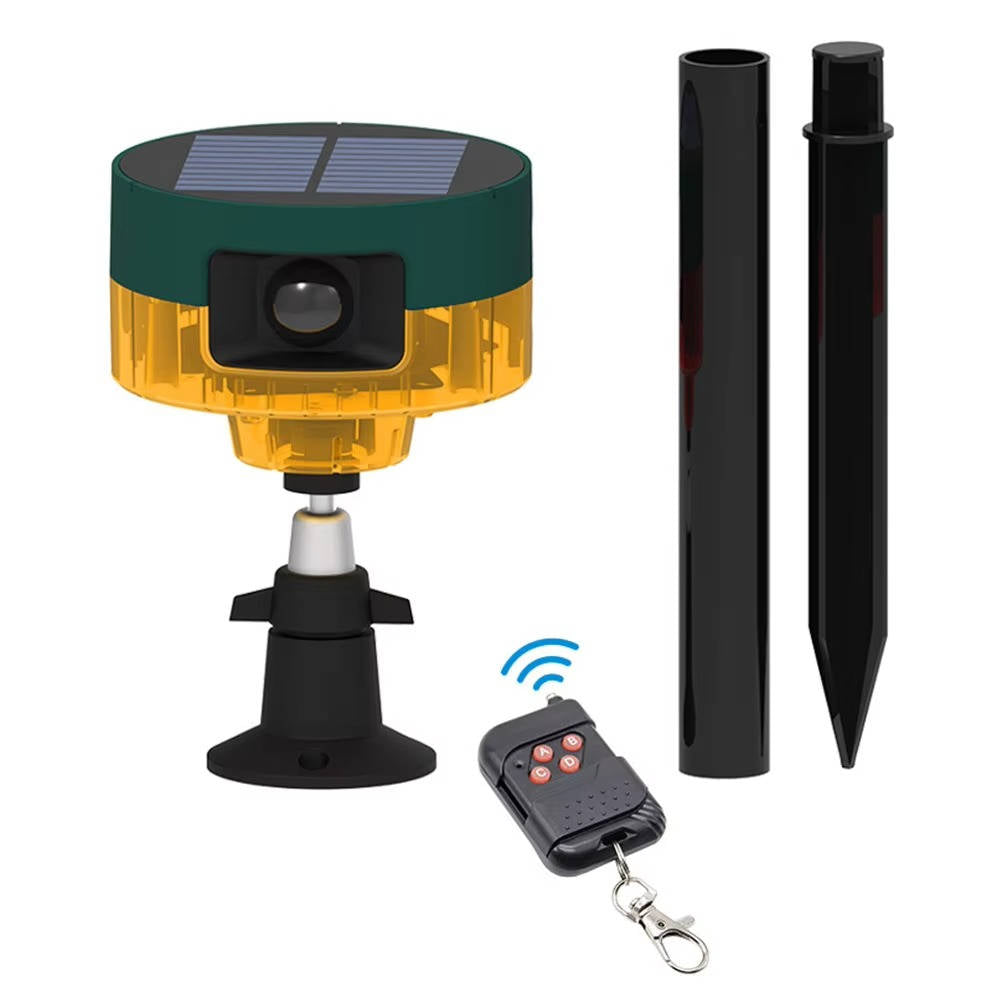 360° Solar Animal Repeller – Ultrasonic Deterrent for Birds Deer & Wild Boar