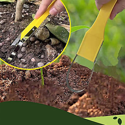 Portable Garden Weeder with Iron Loop Handle – Precision Weed Removal Tool