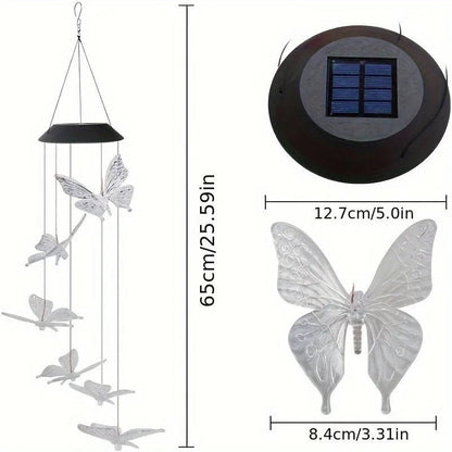 Solar Powered Wind Chimes – Outdoor Garden Decorative Light Chime