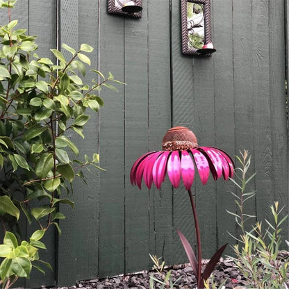 Outdoor Flower Bird Feeder – Decorative Wild Bird Seed Feeding Station