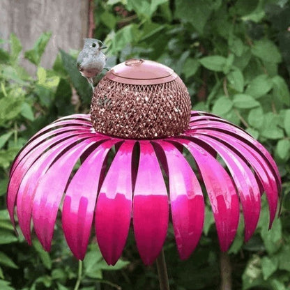 Coneflower Decorative Bird Feeder – Outdoor Garden Wild Bird Feeder