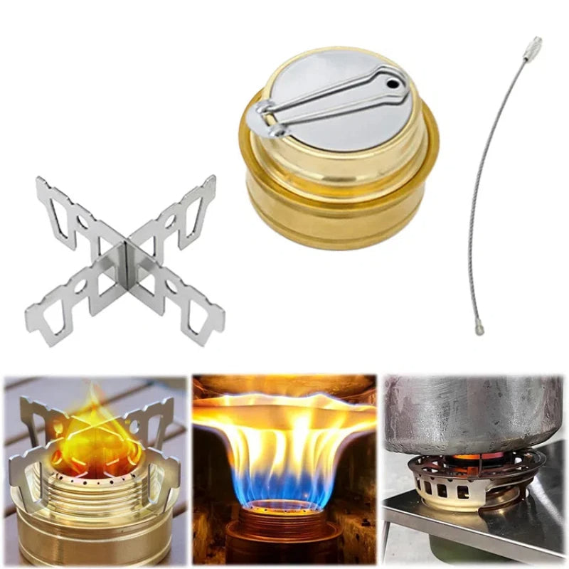 Mini Portable Alloy Camping Stove – Lightweight Foldable Outdoor Cooking Stove