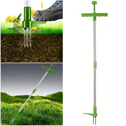 Long Handle Weed Puller with Foot Pedal – Claw Design Root Removal Tool
