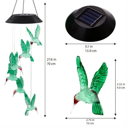 Solar Powered Wind Chimes – Outdoor Garden Decorative Light Chime