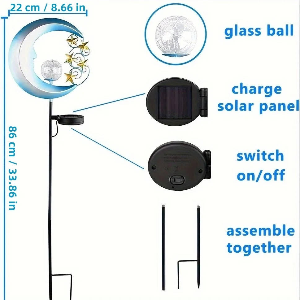 Outdoor LED Garden Decoration Light – Solar Powered Colour-Changing Yard Light