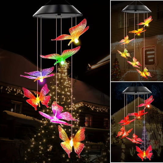 Solar Powered Wind Chimes – Outdoor Garden Decorative Light Chime