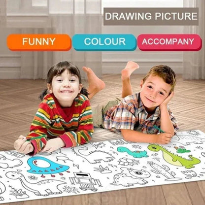 Kids Drawing Roll – Reusable Art Paper Roll for Children's Creativity