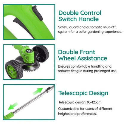 Cordless Electric Grass Trimmer – Battery Powered Lawn Edge Cutter