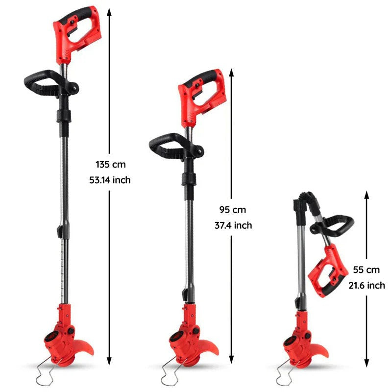 Cordless Electric Grass Trimmer – Battery Powered Lawn Edge Cutter