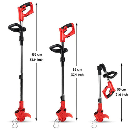 Cordless Electric Grass Trimmer – Battery Powered Lawn Edge Cutter