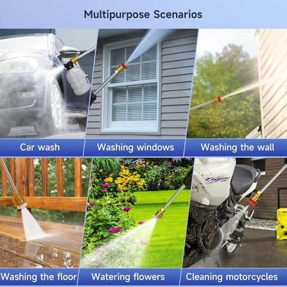 Cordless High-Pressure Washer with 2 Batteries – Portable Power Cleaner