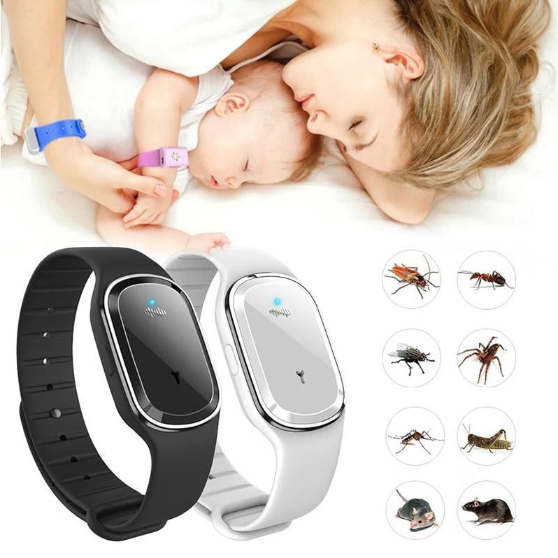 Anti-Mosquito Ultrasonic Wristband – Outdoor Insect Repellent Bracelet