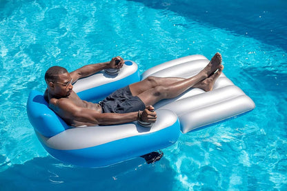 Splash Pool Runner Lounger – Inflatable Floating Pool Lounge Chair
